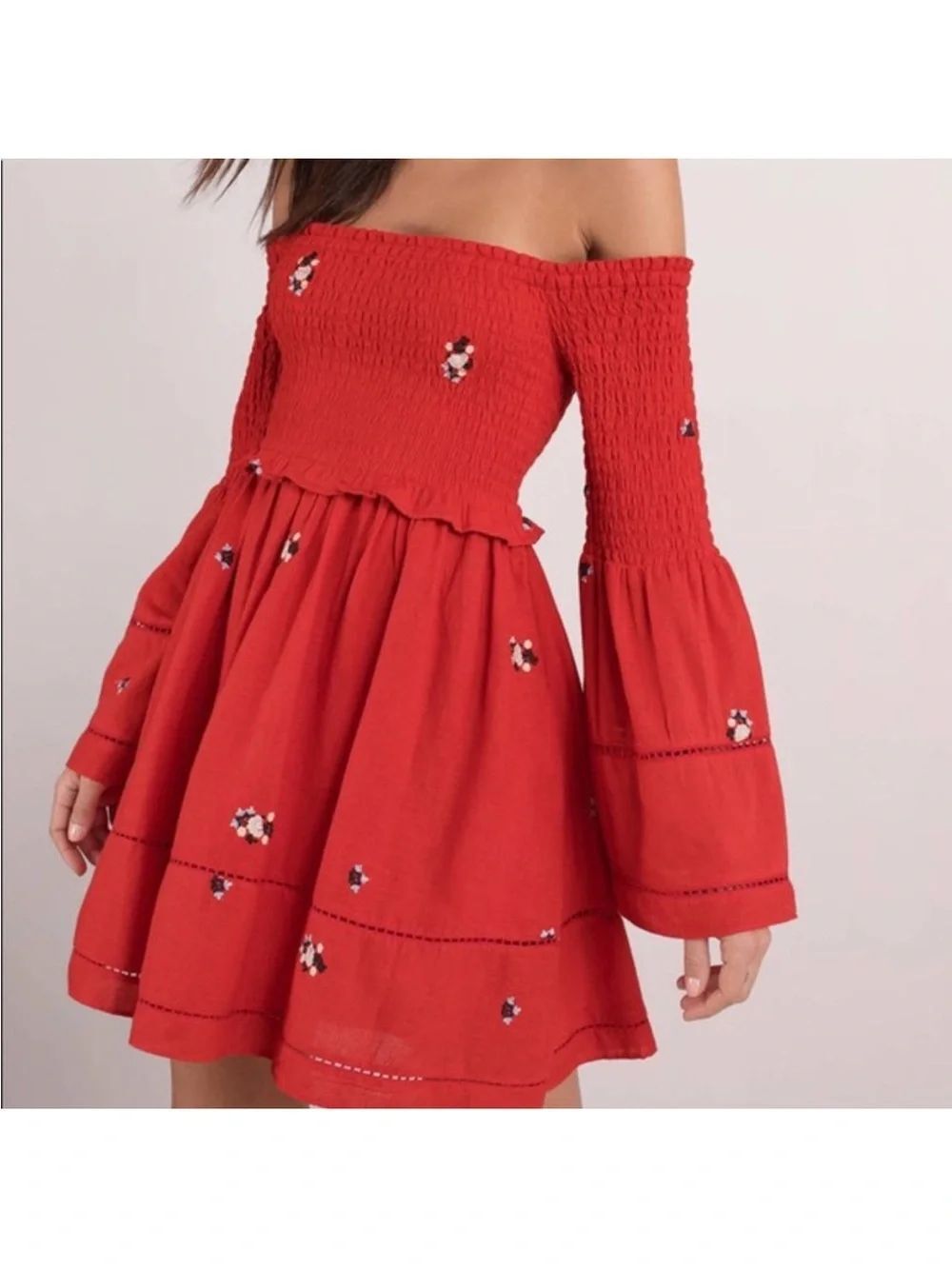 Free People Counting Daisies Mini Dress